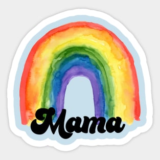 Rainbow Mama Leopard shirt, Mama Leopard Rainbow shirt, Mama rainbow shirt, Rainbow mama shirt, mom shirt rainbow Sticker